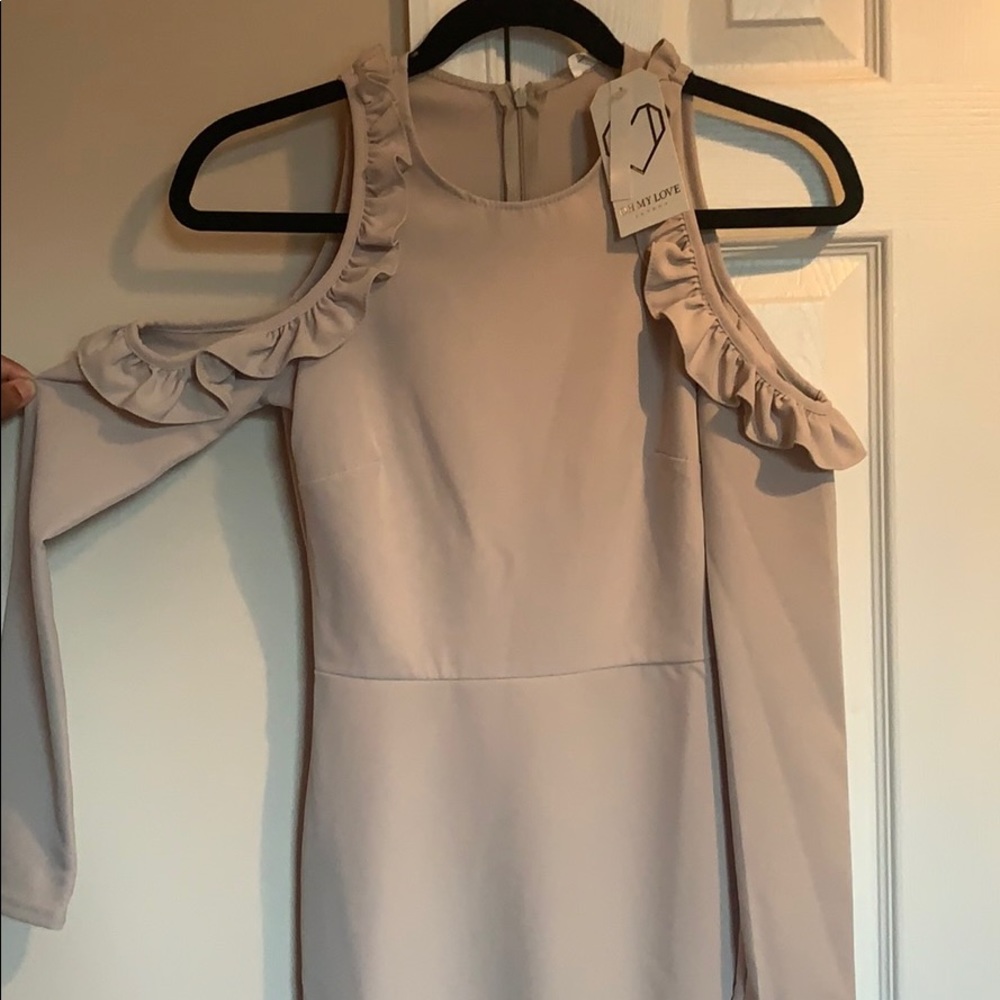 Off the shoulder long sleeve Bodycon Dress